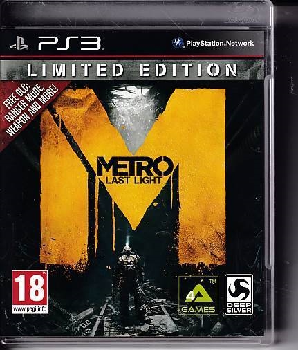 Metro Last Light - PS3 (B Grade) (Genbrug)